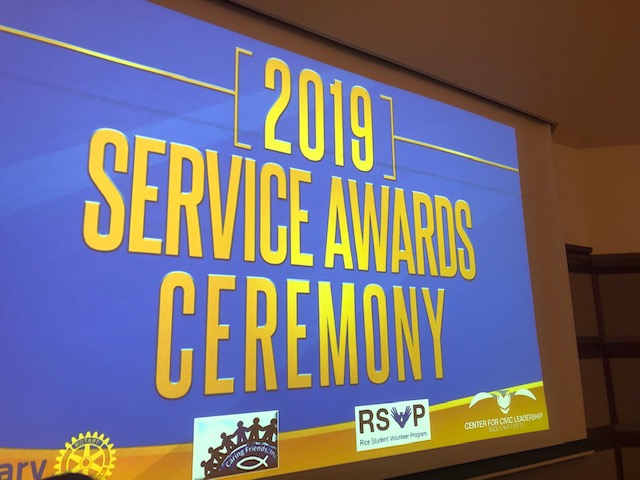 Rice University Service Awards